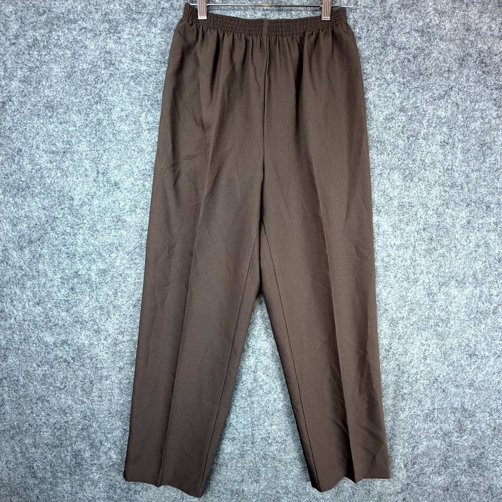 Vintage Monterey Canyon Grandma Pants Womens 6P Brown Straight Leg Front Seam
